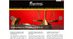 Desktop Screenshot of magistrati.ro